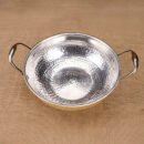 Brass Kadai with Kalai and Lid - Traditional Brass Cookware for Curries, Snacks & Frying