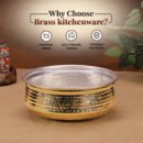 Brass Lagan with Kalai – Traditional Cookware for Dum Biryani & Slow Cooking