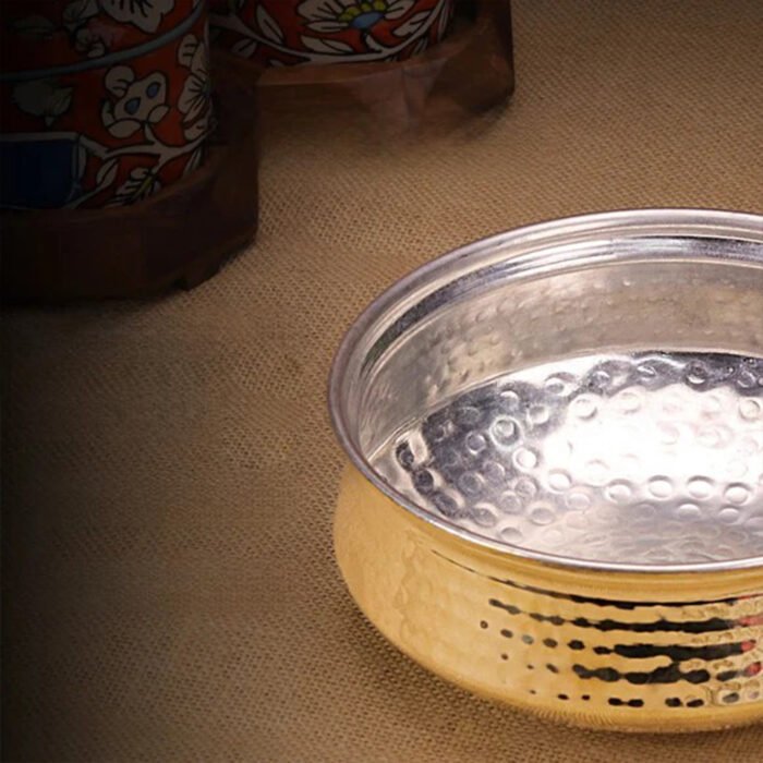 Brass Lagan with Kalai – Traditional Cookware for Dum Biryani & Slow Cooking - Image 3
