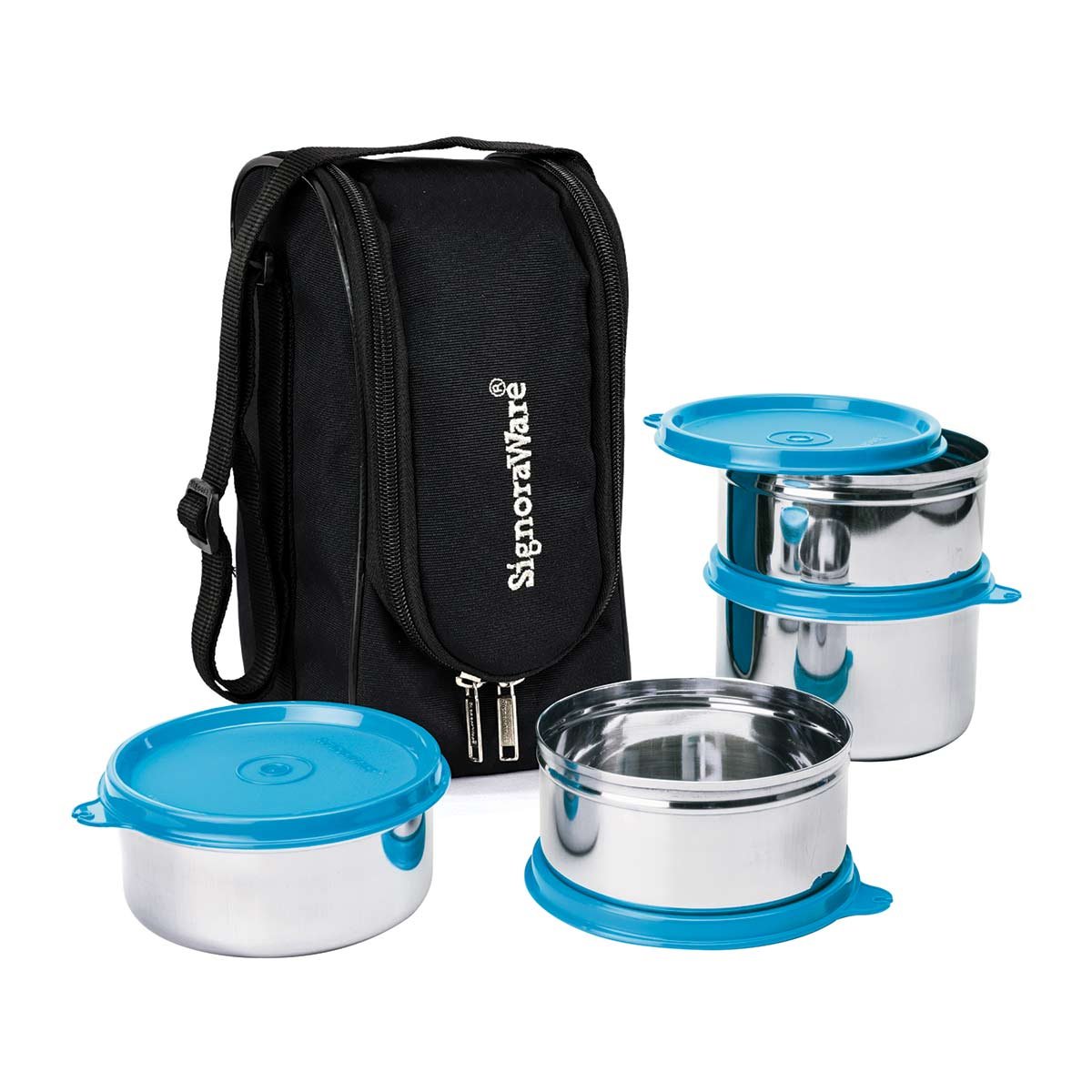 Signoraware Executive Maxx Fresh Steel Lunch Box - Image 2