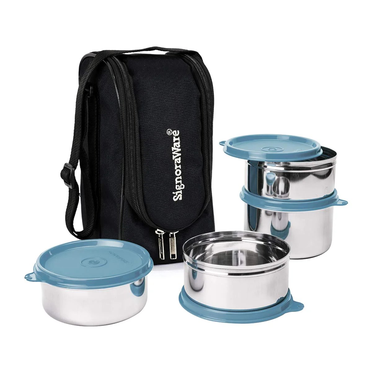 Signoraware Executive Maxx Fresh Steel Lunch Box - Image 4
