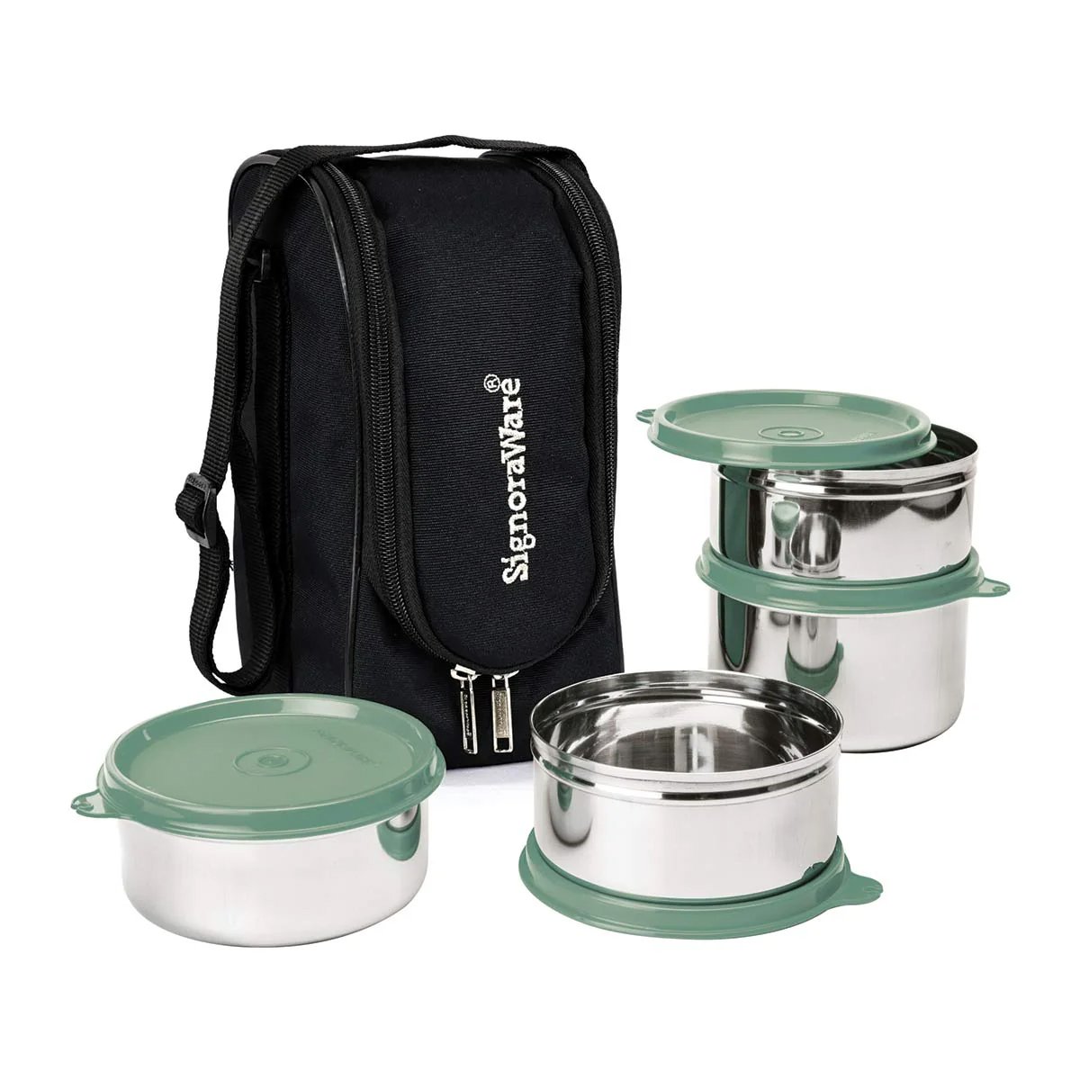 Signoraware Executive Maxx Fresh Steel Lunch Box - Image 3