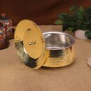 Hammered Brass Biryani Handi with Lid