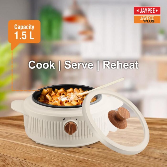 Jaypee Cook Smart Electric Casserole, 1.5L - Image 2