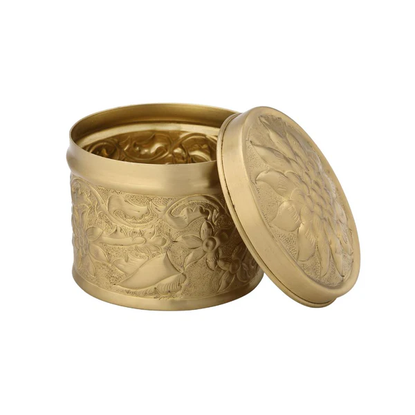 LaCoppera Pure Brass Nikashi Dabba | Spice & Snack Container | 1 Pc - Image 2