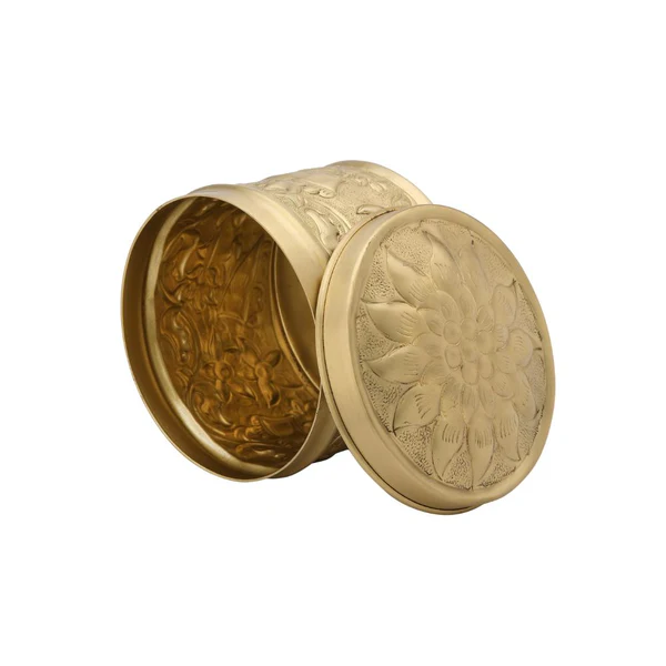 LaCoppera Pure Brass Nikashi Dabba | Spice & Snack Container | 1 Pc - Image 3