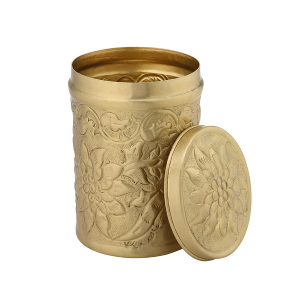 LaCoppera Pure Brass Nikashi Dabba | Spice & Snack Container | 1 Pc - Image 5