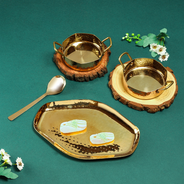Abstract Platter Set (OFP) - 4 Pc PVD