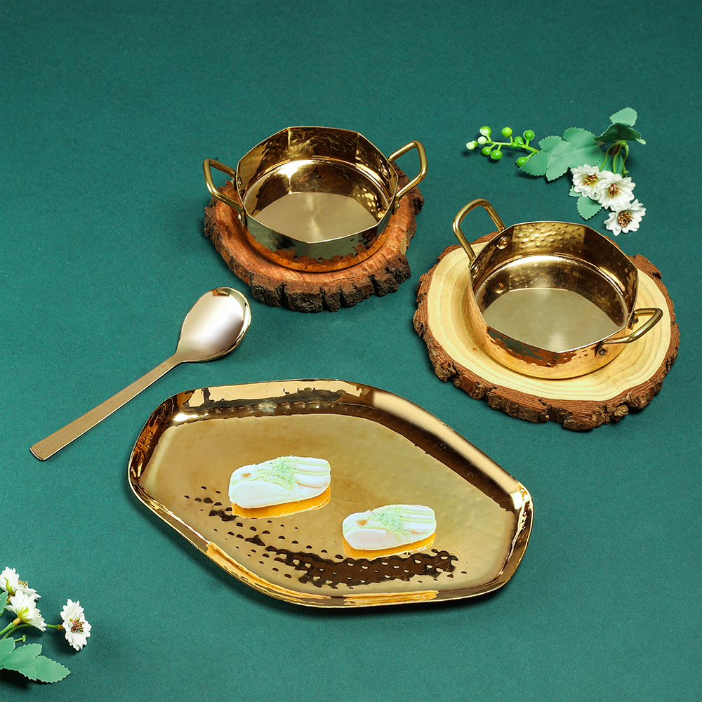 Abstract Platter Set (OFP) - 4 Pc PVD