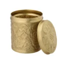 LaCoppera Pure Brass Nikashi Dabba | Spice & Snack Container | 1 Pc