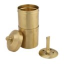 LaCoppera Antique Gold Brass Coffee Filter Set | Coffee Dabra Cup and Bowl Set | Set of 5 Pcs