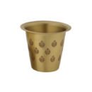 LaCoppera Antique Gold Brass Coffee Filter Set | Coffee Dabra Cup and Bowl Set | Set of 5 Pcs