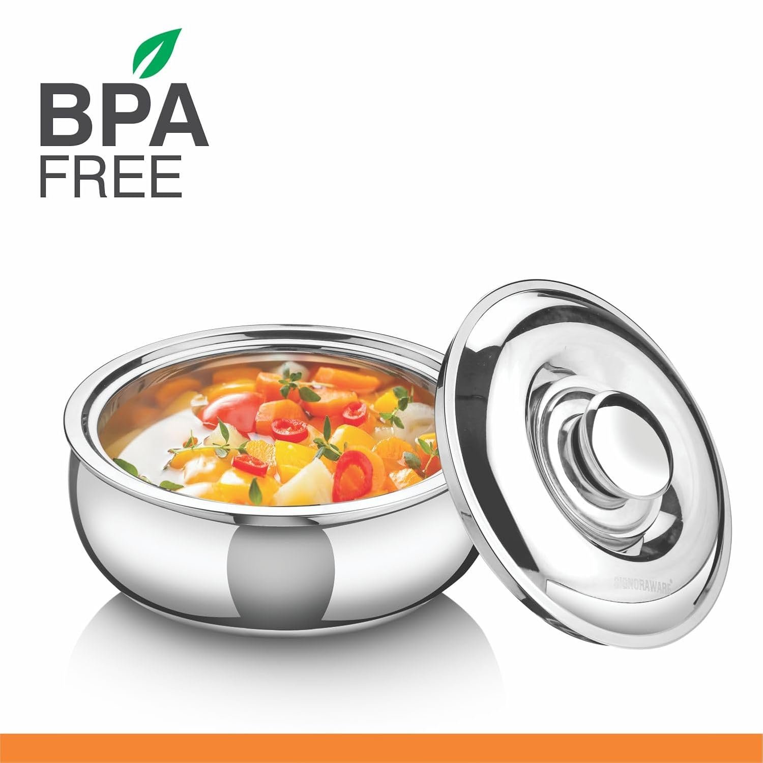 Signoraware Casserole Serving Bowl Container with Coaster Set - 3 Piece Insulated Hot Pot Set (1000ml, 1500ml & 2100ml) - Image 10