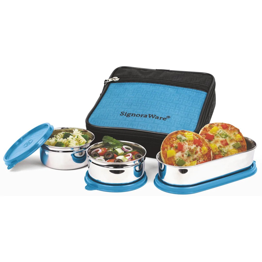 Signoraware Health Bite Steel Lunch Box