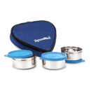 Signoraware Sleek Steel Lunch Box - Blue