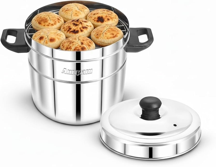 Anupam Steel Bati Maker Gas Tandoor & Pizza Maker Multi-Purpose Cooker
