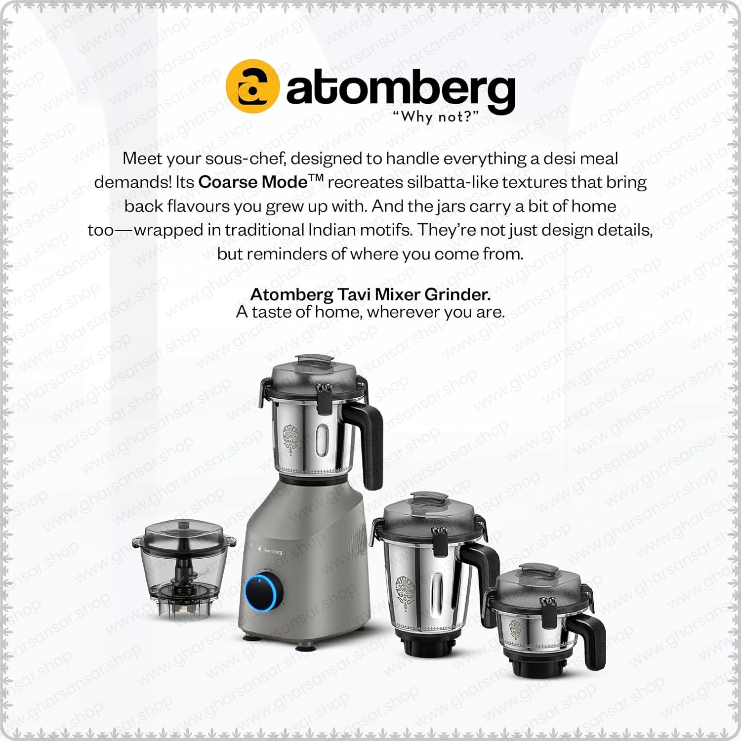 Atomberg Tavi Mixer Grinder