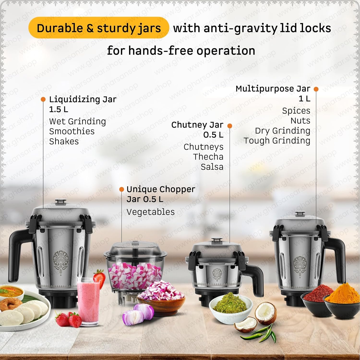 Atomberg Tavi Mixer Grinder