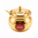 Brass Ghee Pot Amrit - Glossy