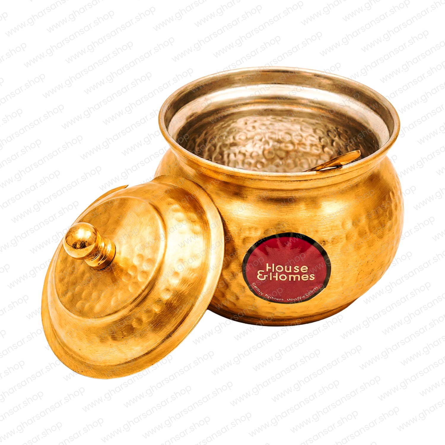 Brass Ghee Pot Amrit - Matte