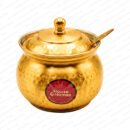 Brass Ghee Pot Amrit - Matte