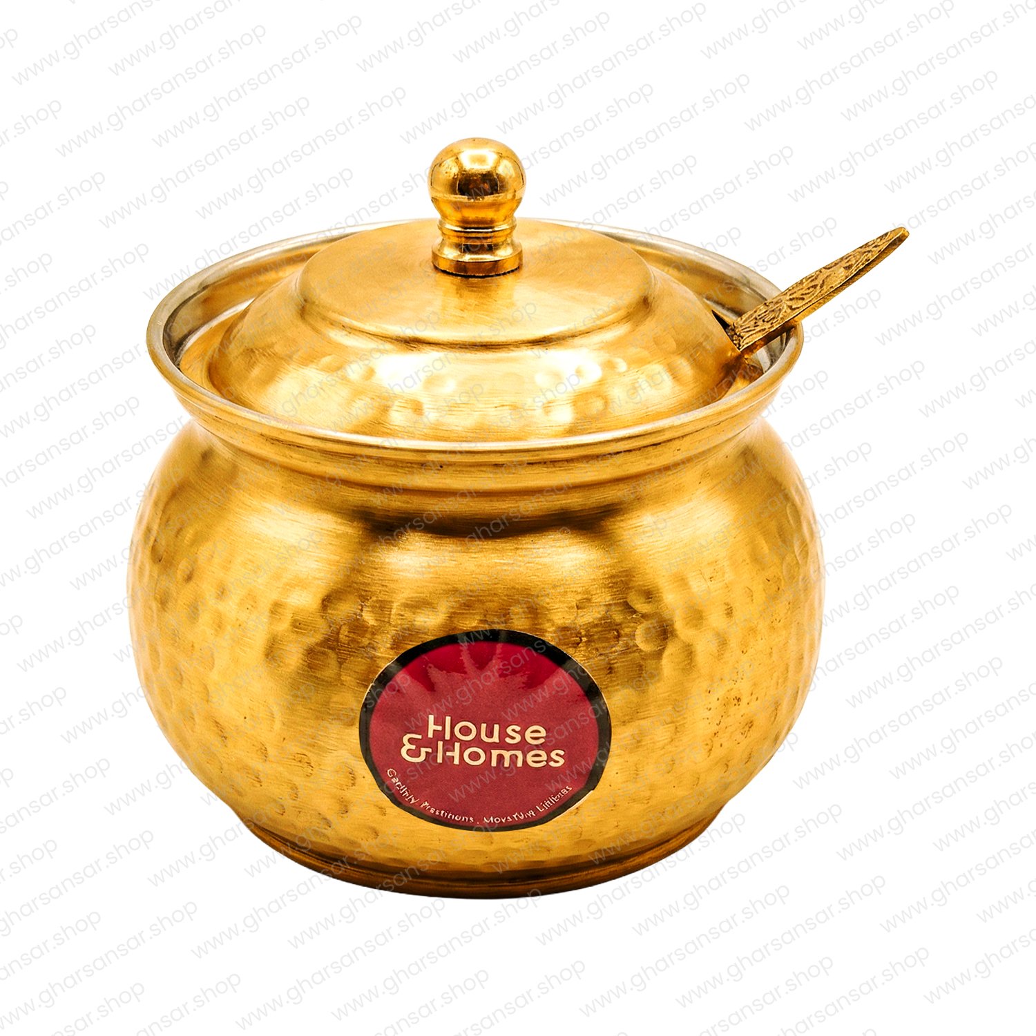 Brass Ghee Pot Amrit - Matte