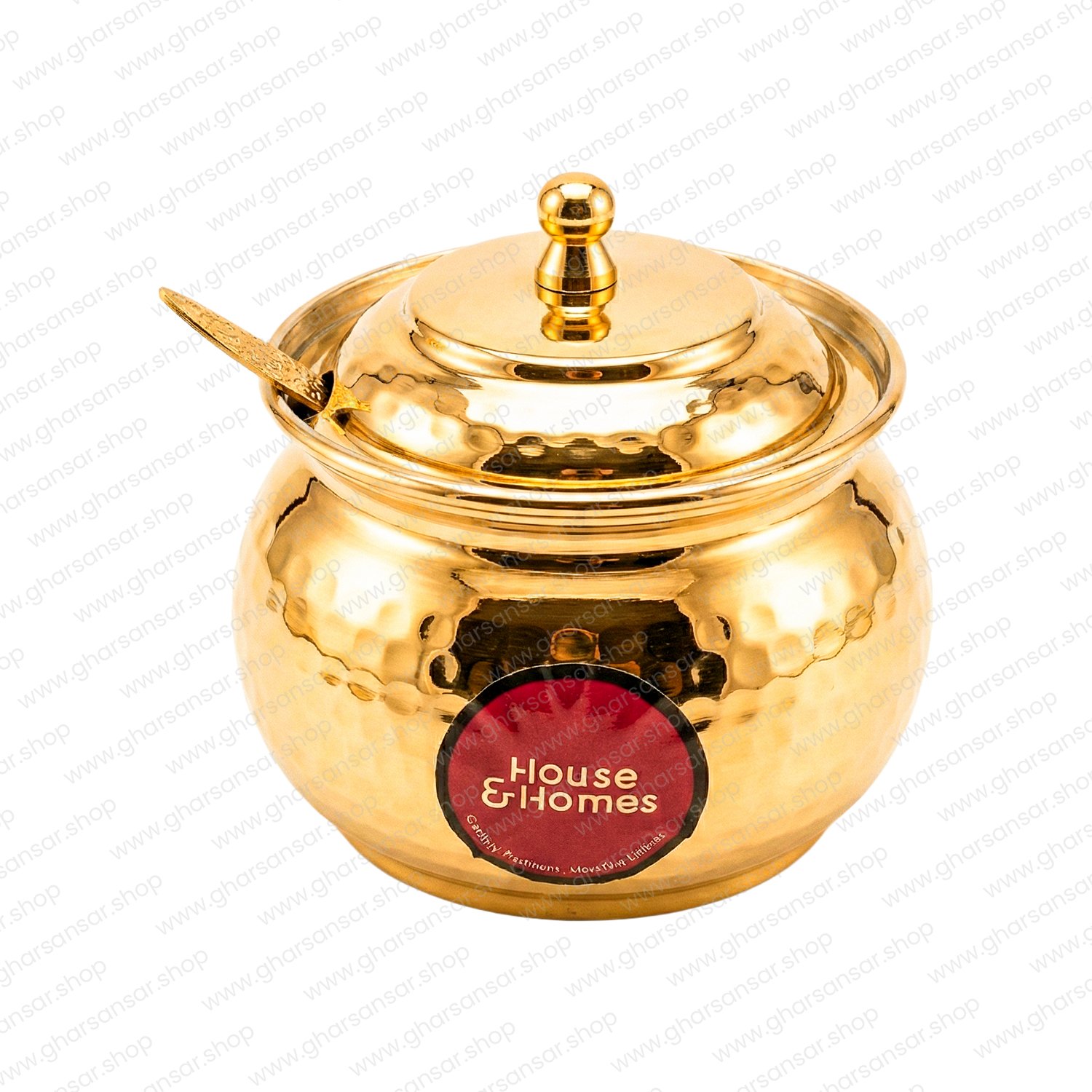 Brass Ghee Pot Amrit - Glossy