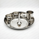 Stainless Steel 42Pcs Hammered Dinner Set