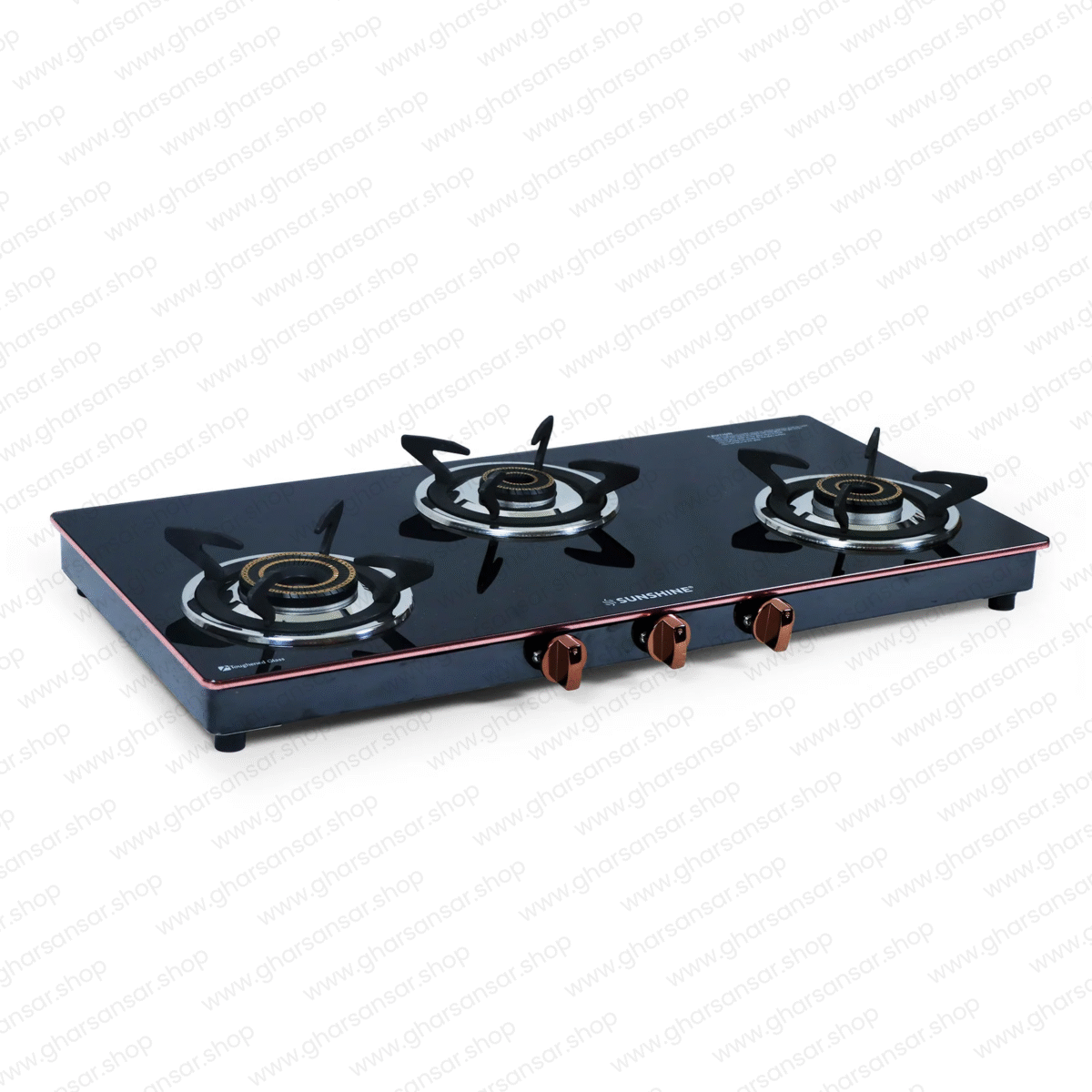 Sunshine Donna 3 Burner Gas Stove Manual Ignition