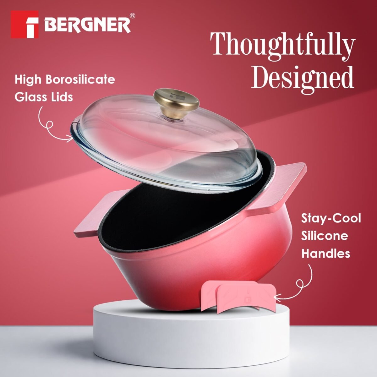 Excalibur Light Cast Iron Casserole with Lid