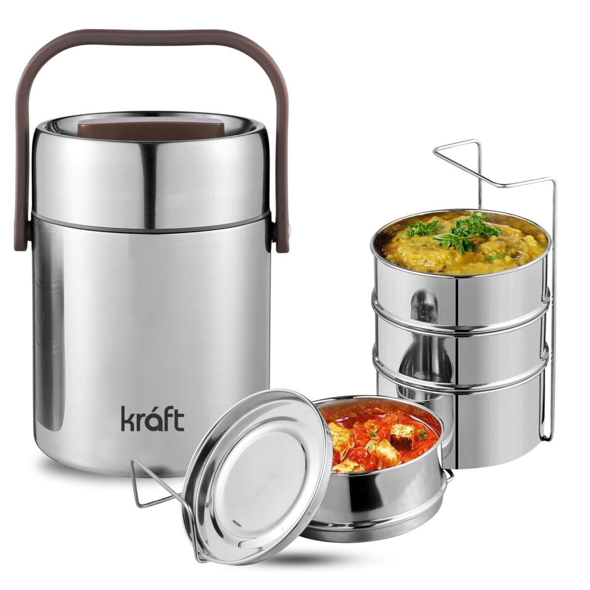 Kraft Perma Therm Stainless Steel Insulated Lunch Box