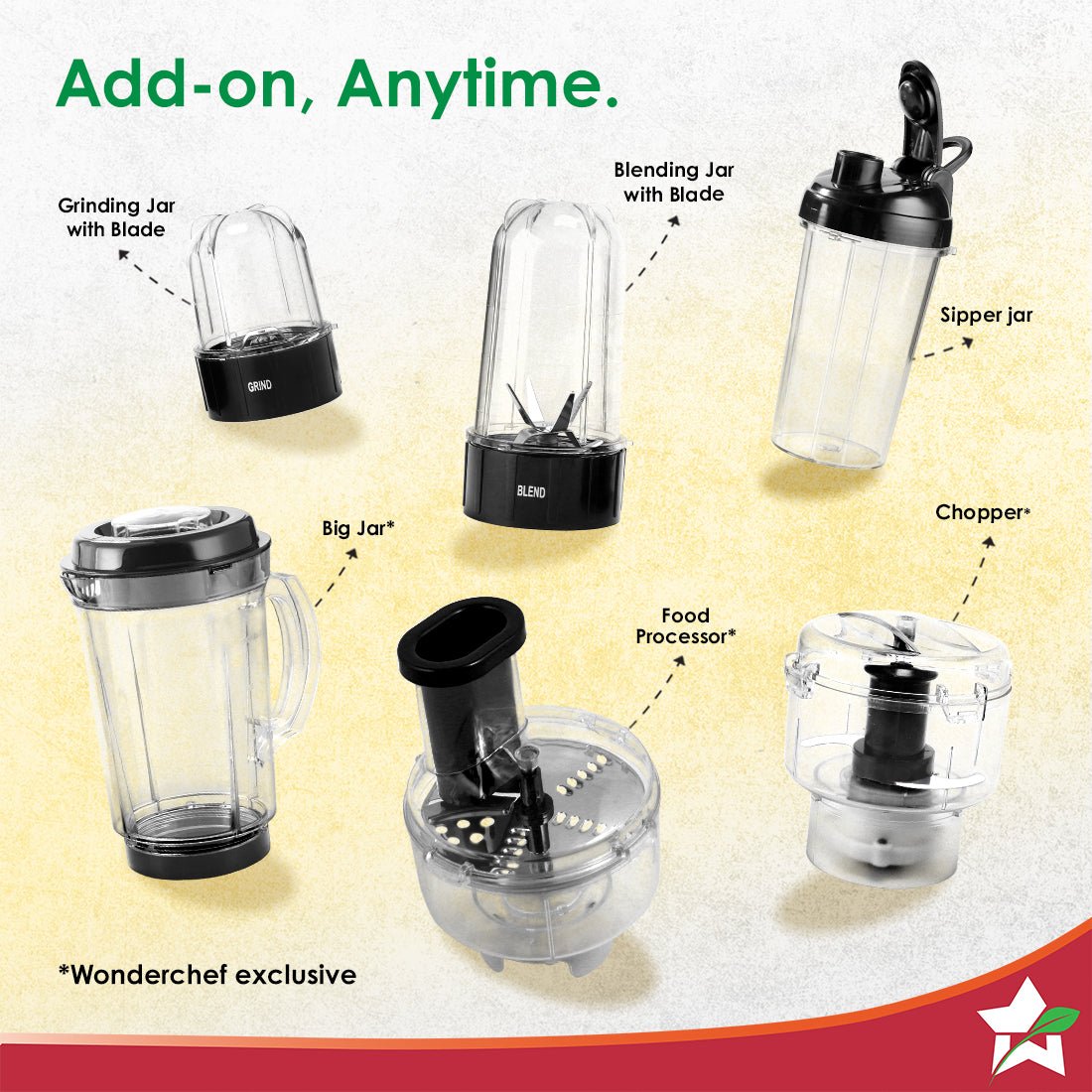 Wonderchef Nutri-blend 500W Mixer Grinder - Image 8