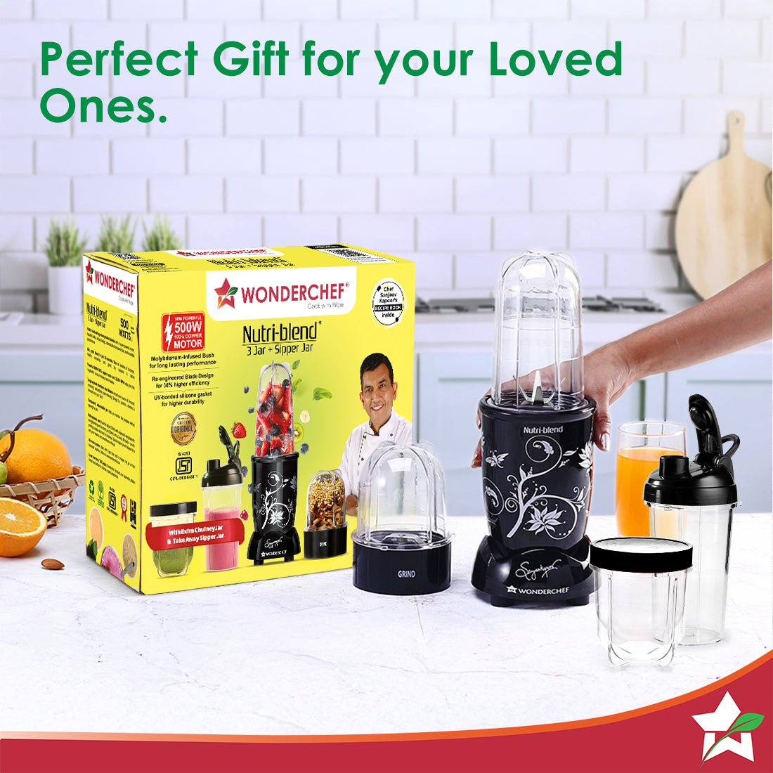 Wonderchef Nutri-blend 500W Mixer Grinder - Image 11