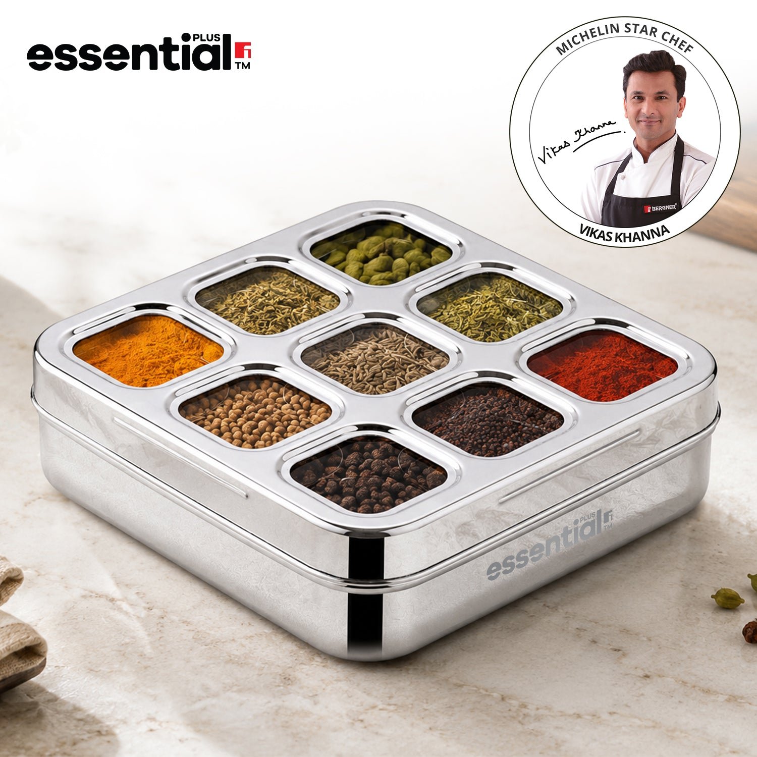 Essential Plus Stainless Steel Masala Dabba - Image 18