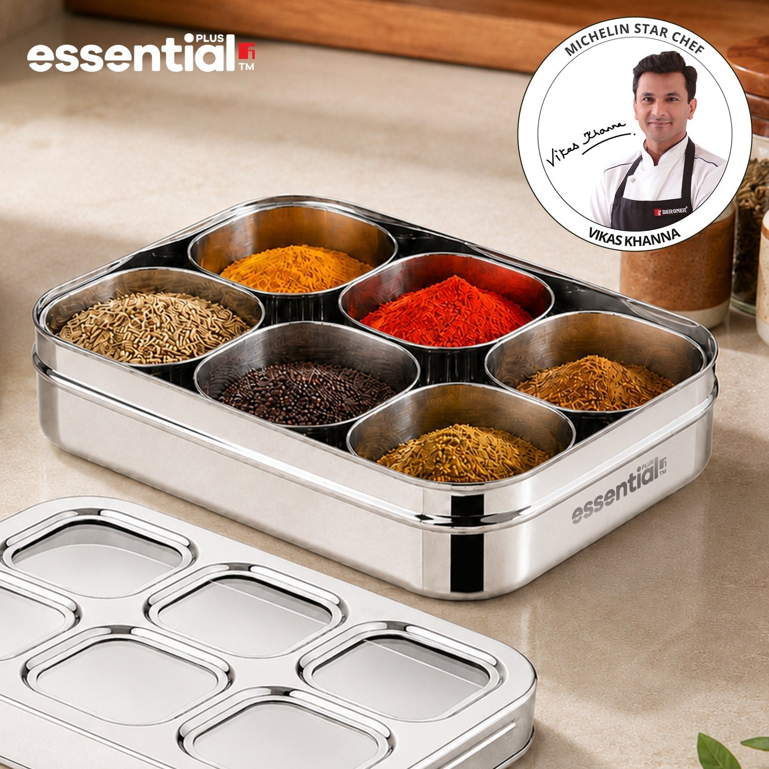 Essential Plus Stainless Steel Masala Dabba - Image 9