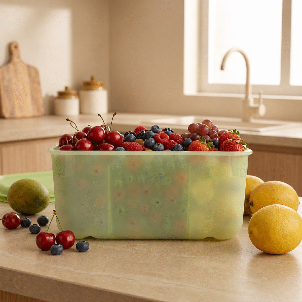 Fresh Block 5.9L (Set of 2) Freshness Storage Container with Moisture Control & Ethylene Absorption