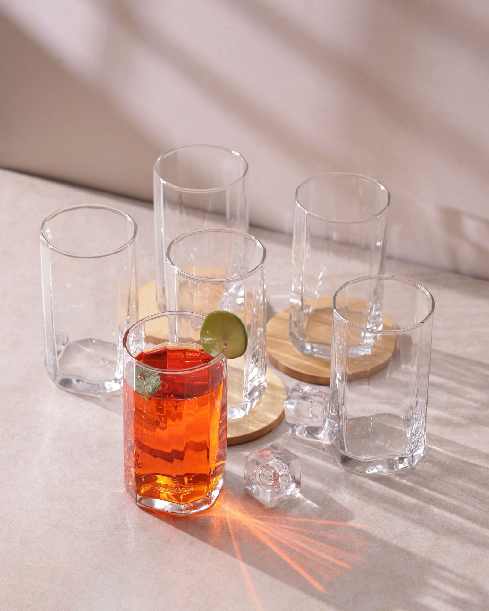 Pyramid Hi Ball Glasses - Image 4
