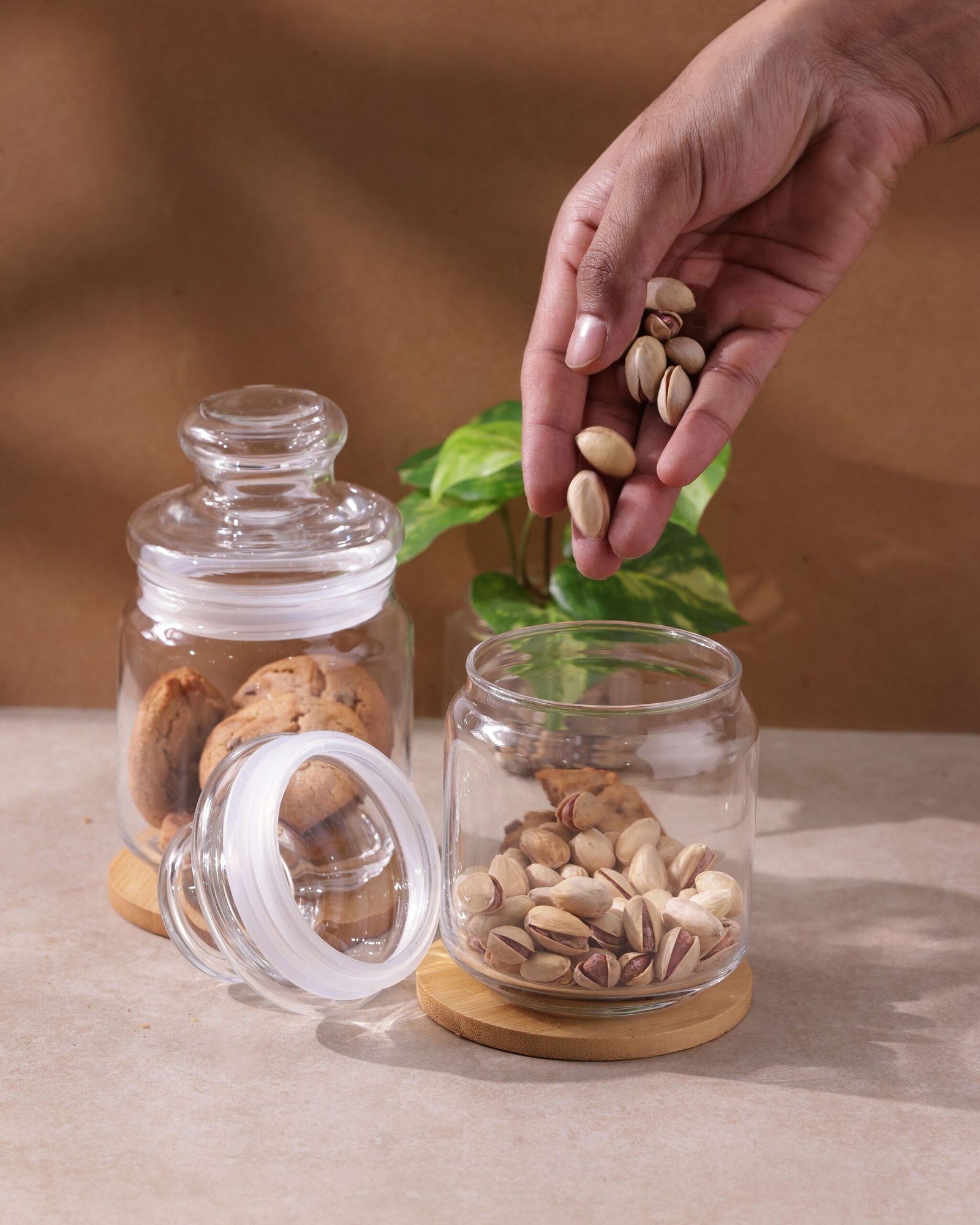 Pop Jars - Glass Lid, 500ml, Set of 2 - Image 4