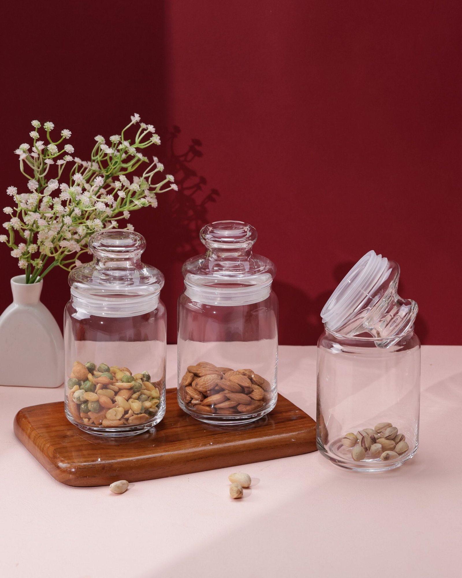 Pop Jars with Glass Lid, 650ml, Set of 6 - Image 2