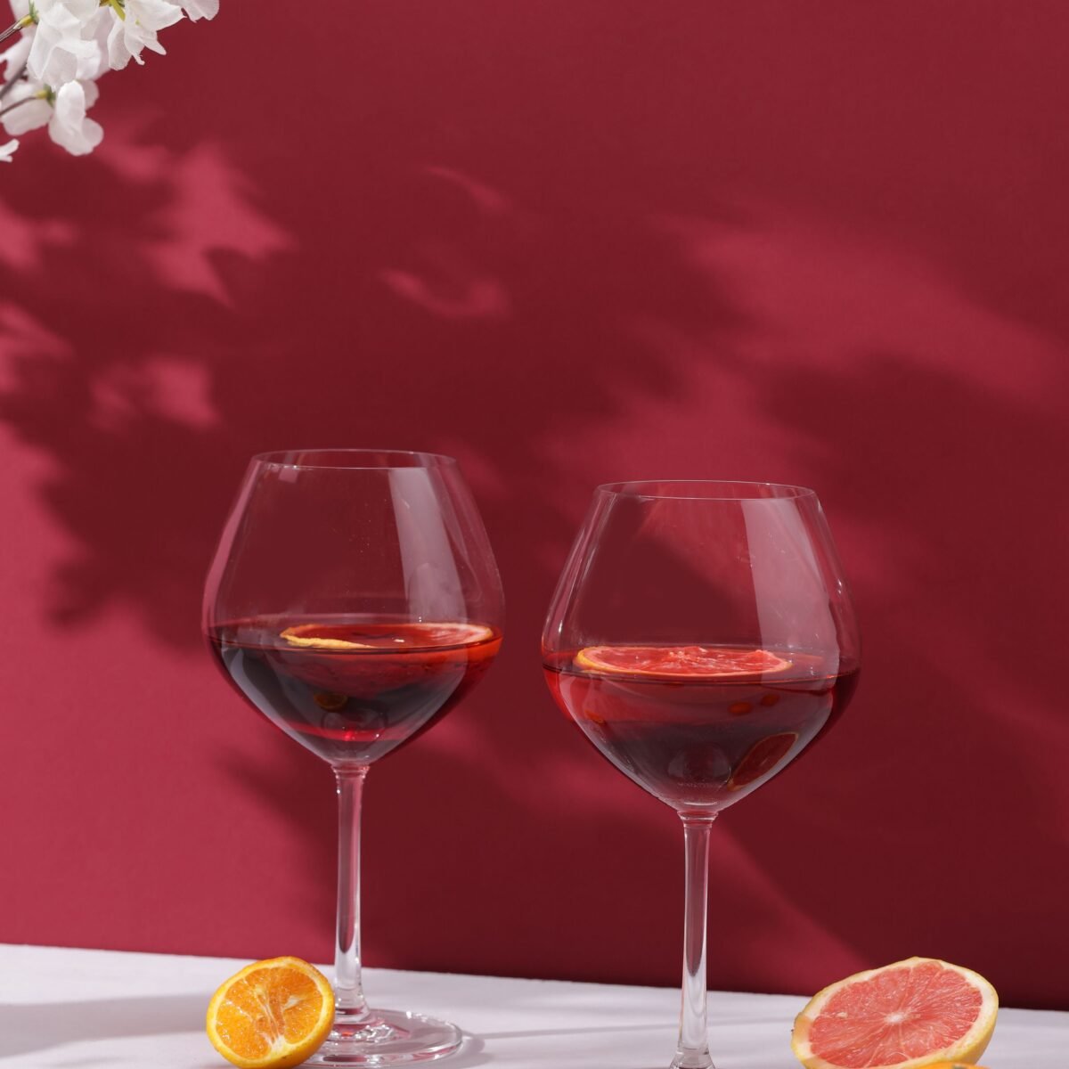 Sante Burgundy Glasses