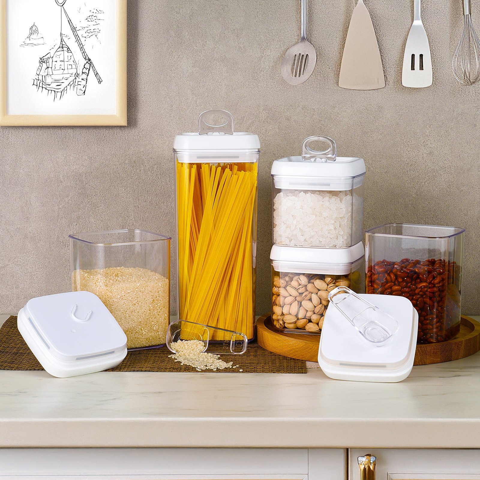 Felli Flip Tite 5" Large Variety 5pk + Scoop Set - Image 2