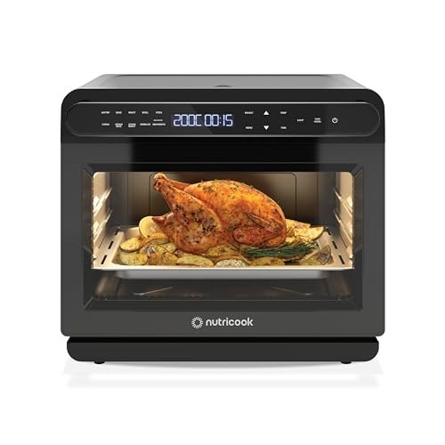 Nutricook Steami X 24L Black (Steam + Air Fryer Oven) with 10-in-1 functions like Steam Cook, Steam Roast, Air Fry, Bake, Sterilize & more. Steam + Convection technology, 2200W power, 2-year warranty - Image 2