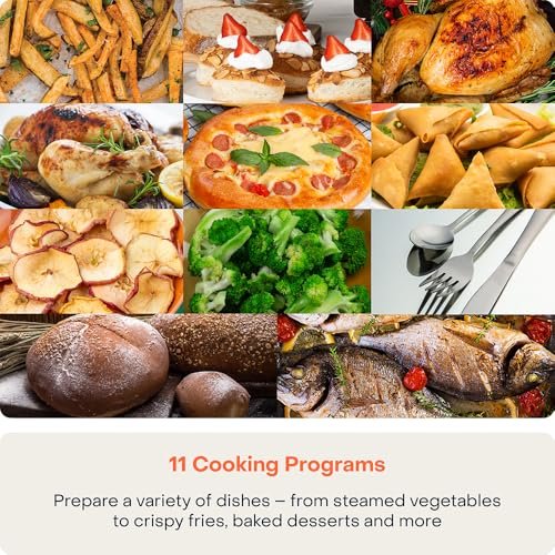 Nutricook Steami X 24L Black (Steam + Air Fryer Oven) with 10-in-1 functions like Steam Cook, Steam Roast, Air Fry, Bake, Sterilize & more. Steam + Convection technology, 2200W power, 2-year warranty - Image 6