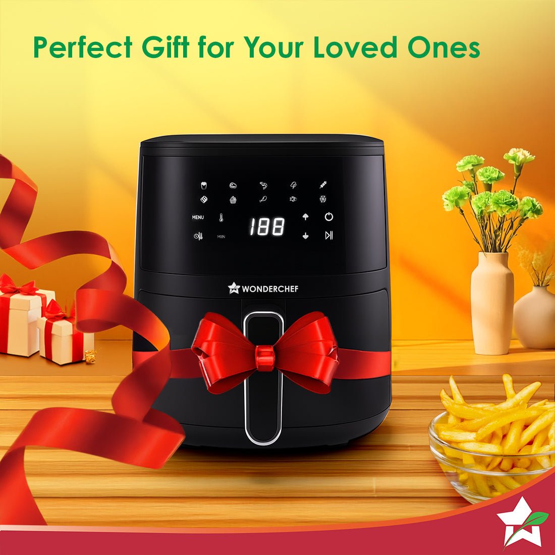 Neo Pro 4.5L Digital Air Fryer | 1300W | 10 Preset Menus | 90% less fat | Rapid Air 360° Circulation Technology | Temperature & Timer Control | Cool Touch Handle | Black | 2-Year Warranty - Image 7