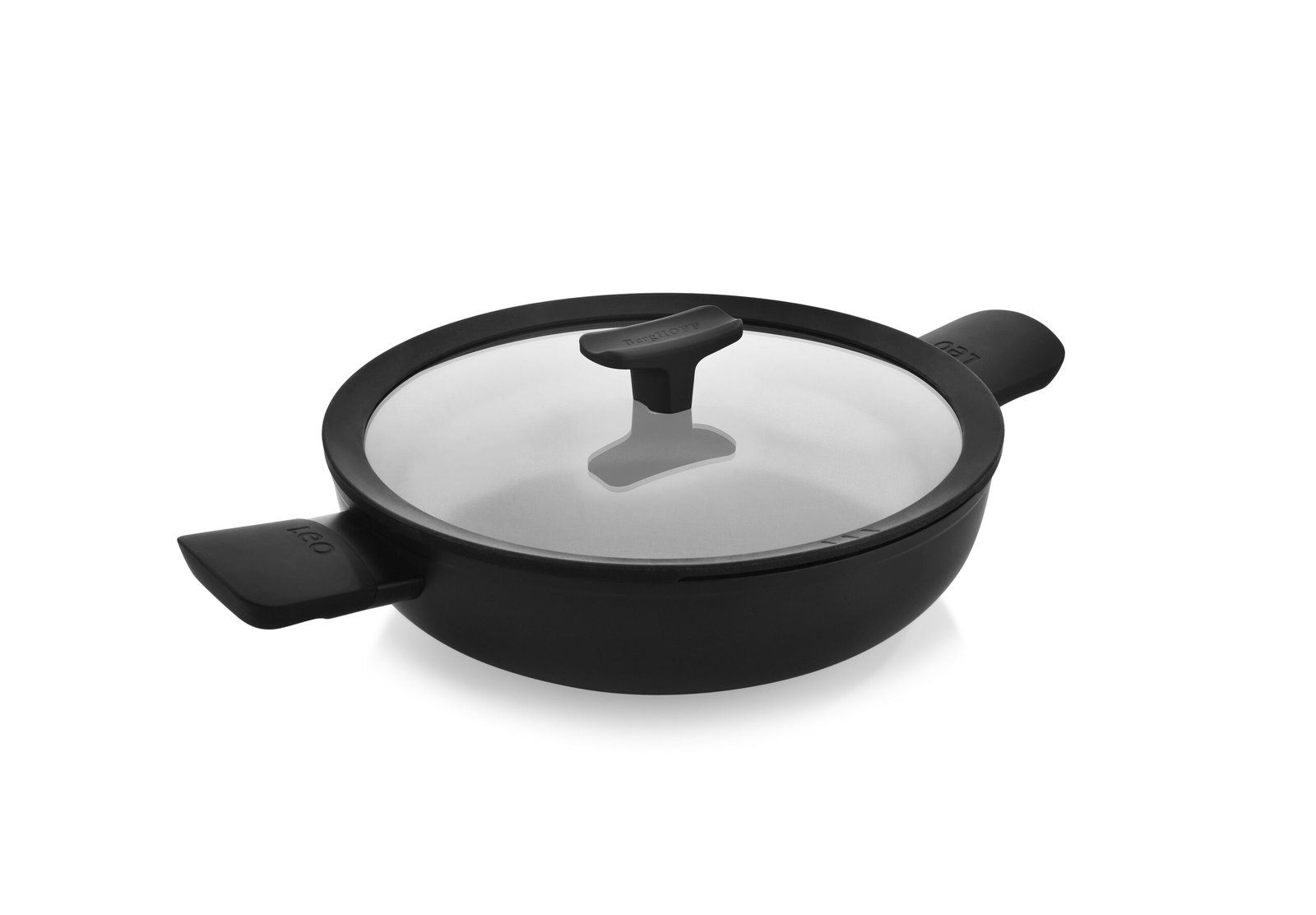 BergHOFF Balance Ceramic Non-Stick Kadhai with Glass Lid | Induction & Gas - Image 2