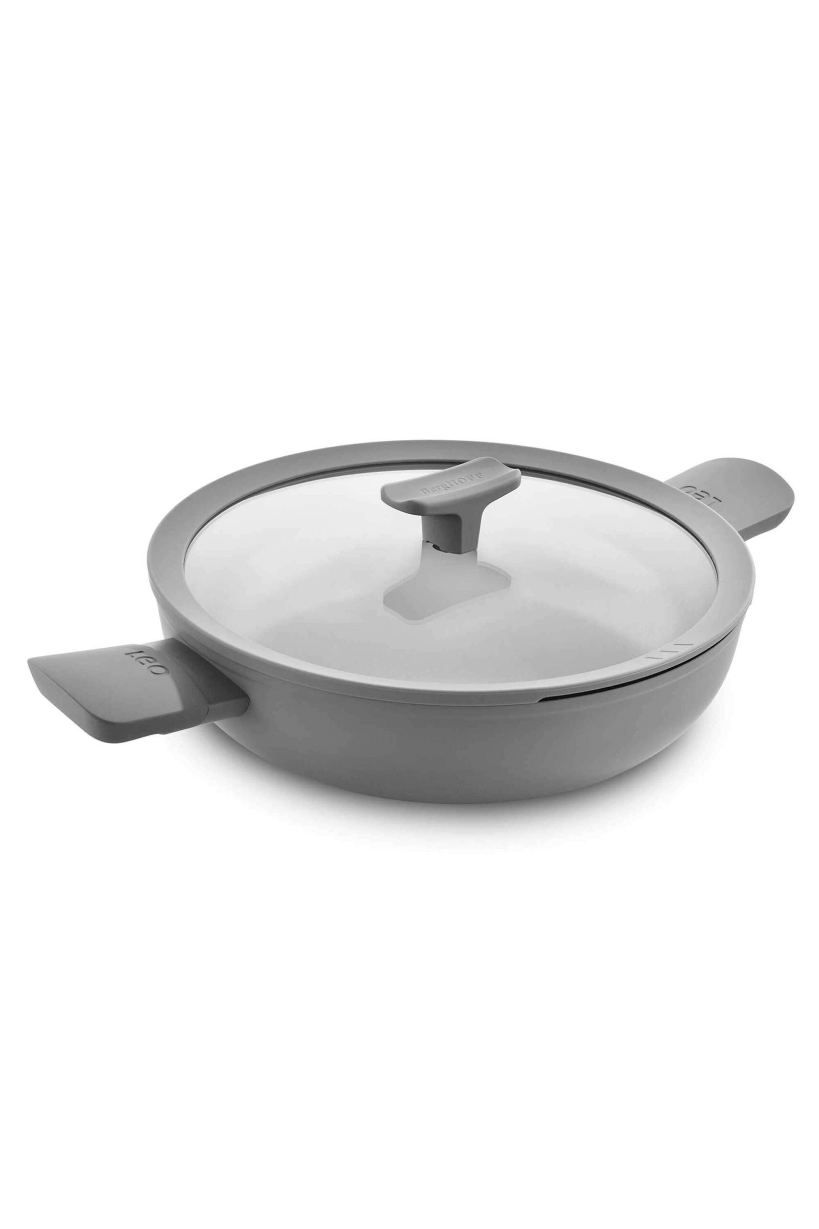 BergHOFF Balance Ceramic Non-Stick Kadhai with Glass Lid | Induction & Gas - Image 3
