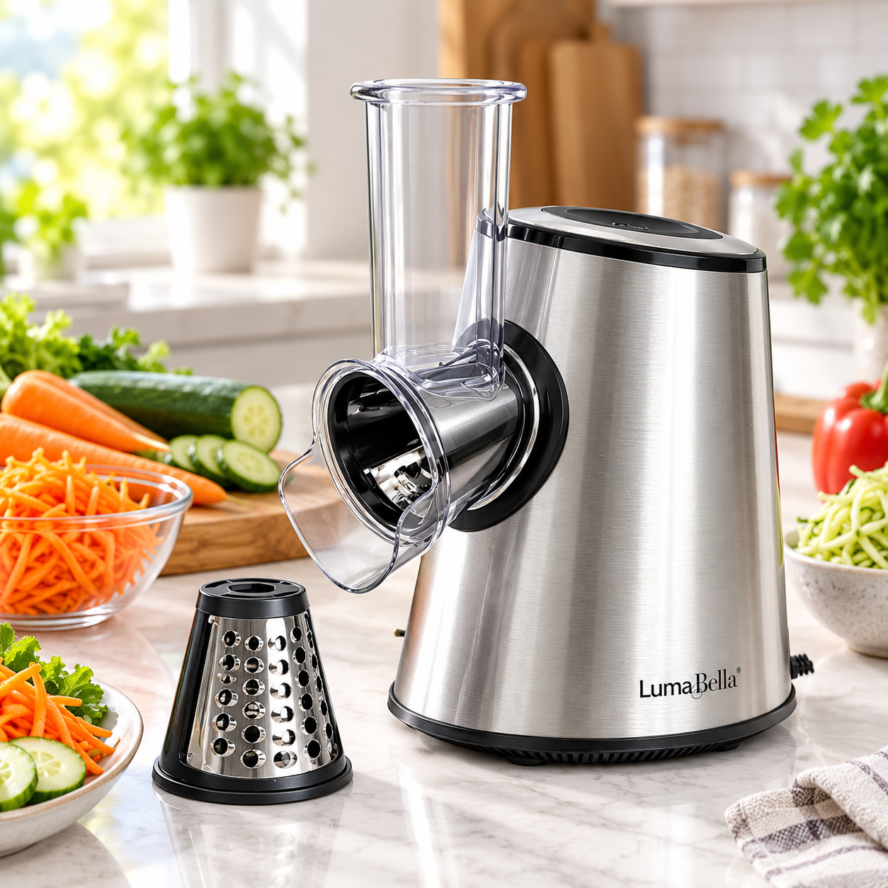 Electric Vegetable Cutter 5 in 1 - Luma Bella
