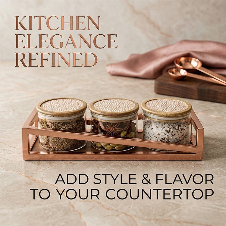 Metalica 3 Jar Rect. Dry Fruit Set