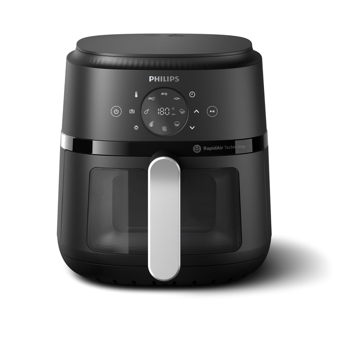 Philips 2000 Series Airfryer - 4.2L Capacity, RapidAir Technology, 13-in-1 Presets, Touchscreen Control, Cooking Window, Up to 90% Less Fat (NA221/00) - Image 2