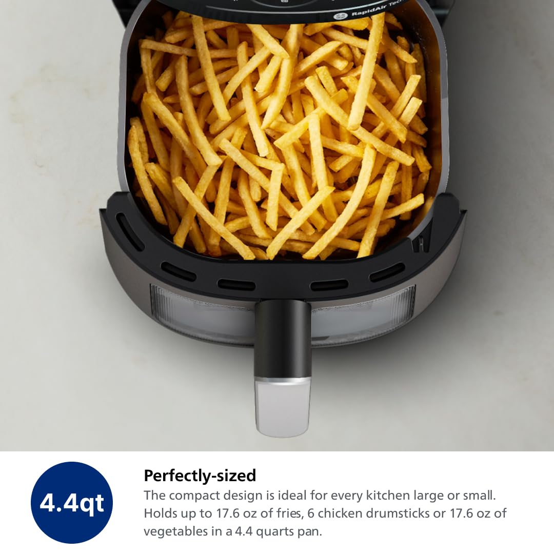 Philips 2000 Series Airfryer - 4.2L Capacity, RapidAir Technology, 13-in-1 Presets, Touchscreen Control, Cooking Window, Up to 90% Less Fat (NA221/00) - Image 5